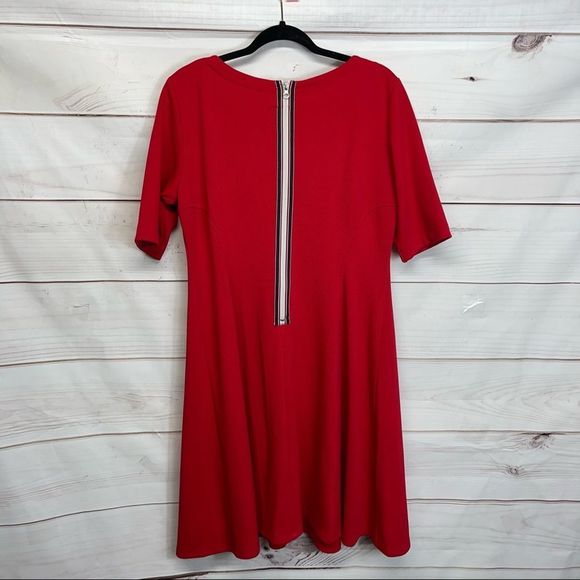 Julian Taylor Red Midi Dress - Picture 4 of 5